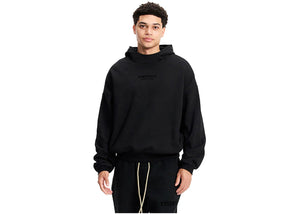 Fear Of God Essentials Hoodie Jet Black