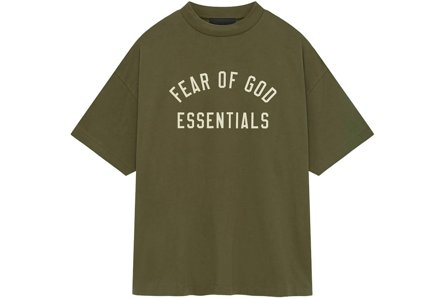 Fear of God Essentials Jersey Crewneck T-Shirt Military