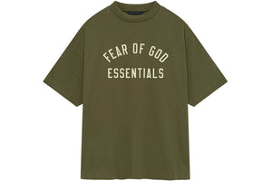 Fear of God Essentials Jersey Crewneck T-Shirt Military