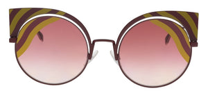 Fendi Butterfly Sunglasses Burgundy (FF 0215/S 00L9- X4)