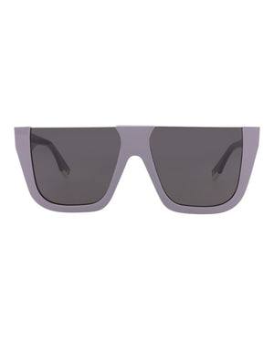 Fendi Shield-Frame Acetate Sunglasses Violet Violet Smoke (FE40136I-62-81A)