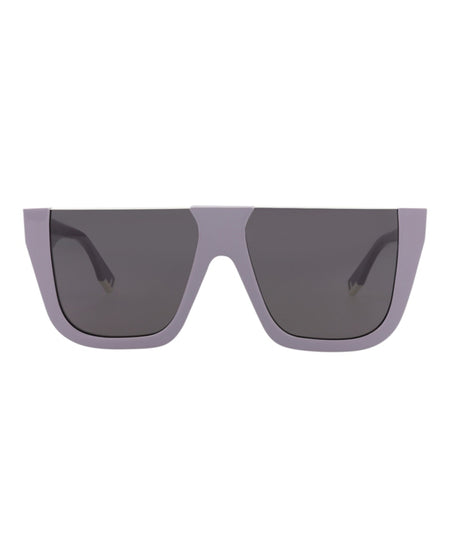 Fendi Shield-Frame Acetate Sunglasses Violet Violet Smoke (FE40136I-62-81A)