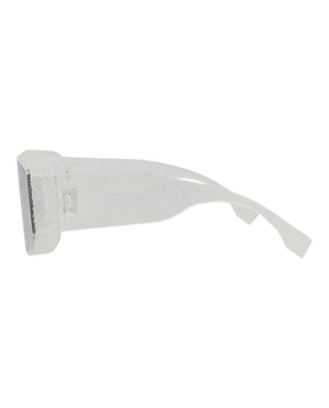 Fendi Shield Sunglasses Crystal Crystal Smoke (FE40128I-00-26C)