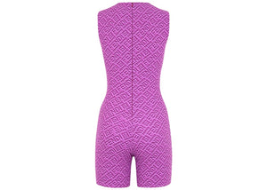 Fendi x SKIMS Sleeveless Mid Thigh Bodysuit Colorado