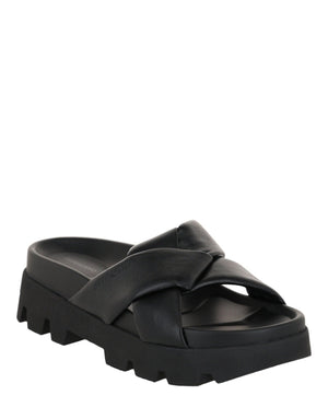 Ferragamo Air Lug Leatherandals Black (Women's)