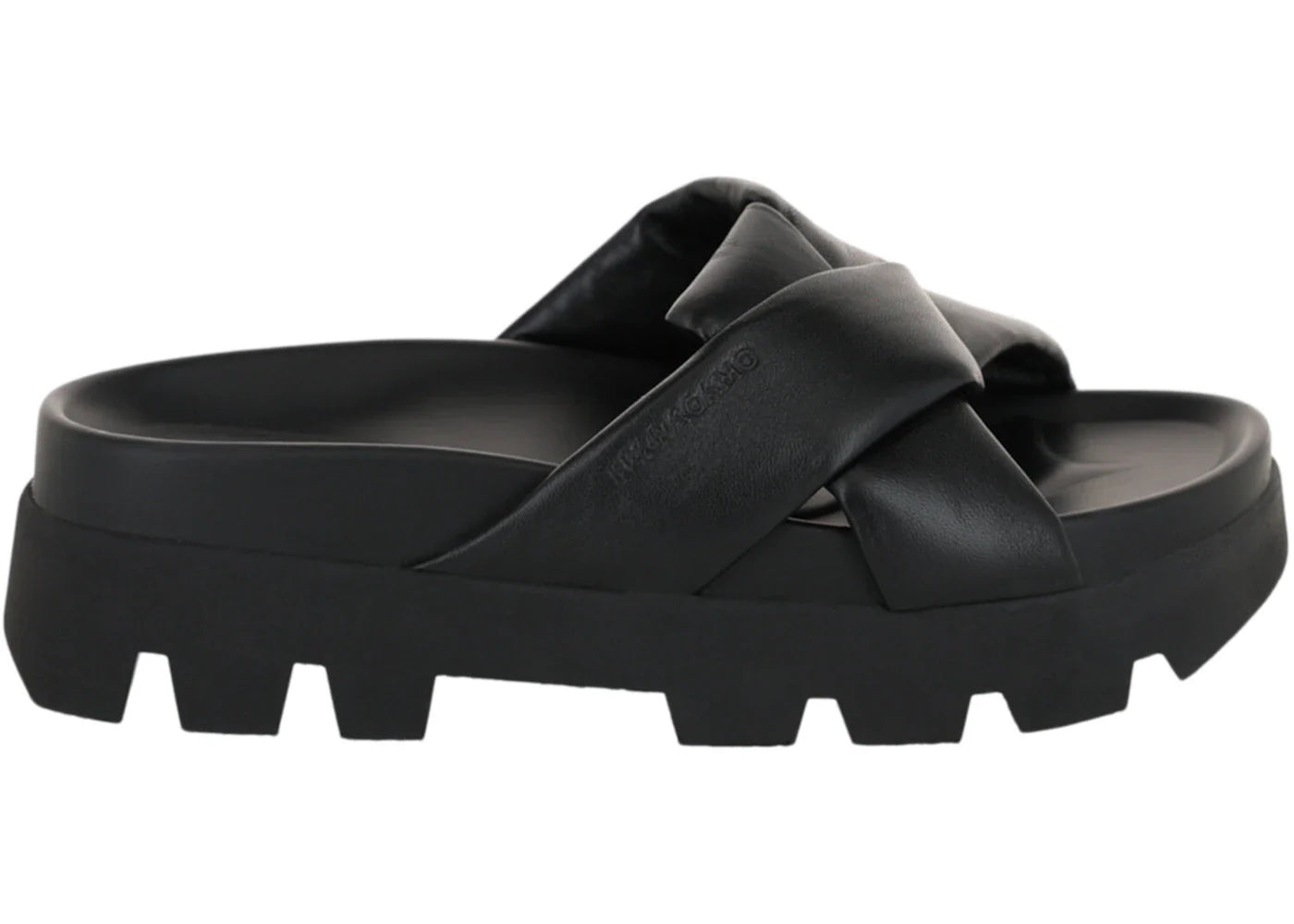 Ferragamo Air Lug Leatherandals Black (Women's)