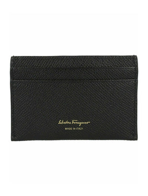 Ferragamo Gancini Credit Card Holder Black