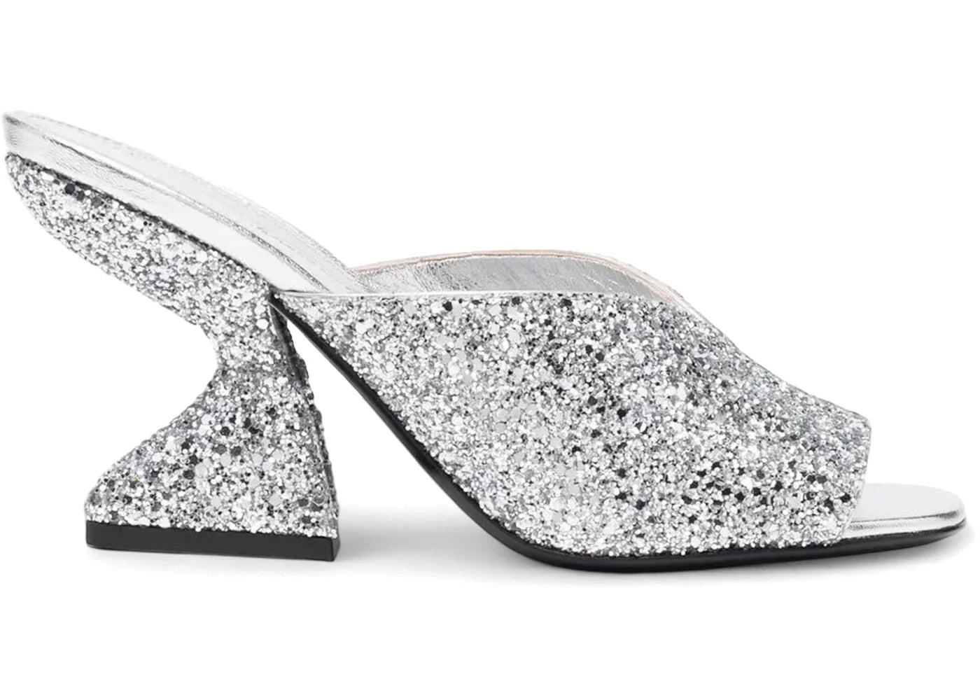Ferragamo Metallic Glitter Sandals Gray (Women's)