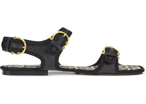 Ferragamo Sandal Black Gold (Women's)
