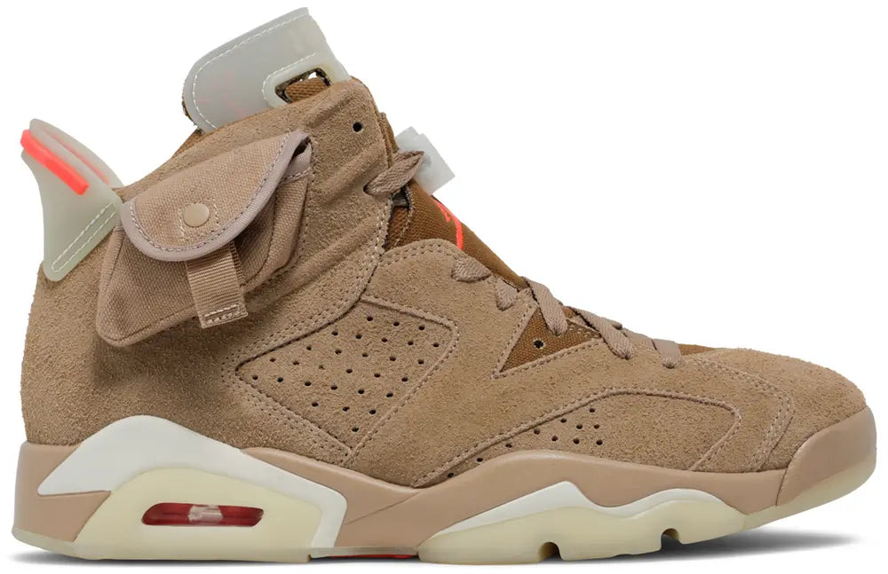 AIR JORDAN 6 RETRO TRAVIS SCOTT BRITISH KHAKI SPECIAL BOX