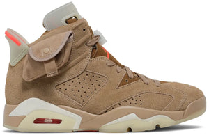 AIR JORDAN 6 RETRO TRAVIS SCOTT BRITISH KHAKI SPECIAL BOX