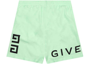 Givenchy 4G Logo Swim Shorts Mint Green