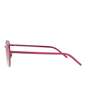 Givenchy Aviator-Frame Metal Sunglasses Pink Pink Violet (GV40004U-57-72Z)