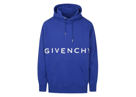 Givenchy Classic Fit Bonded Hoodie Ocean Blue