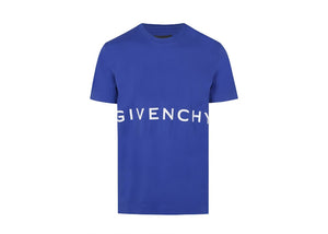 Givenchy Classic Fit Bonded T-Shirt Ocean Blue