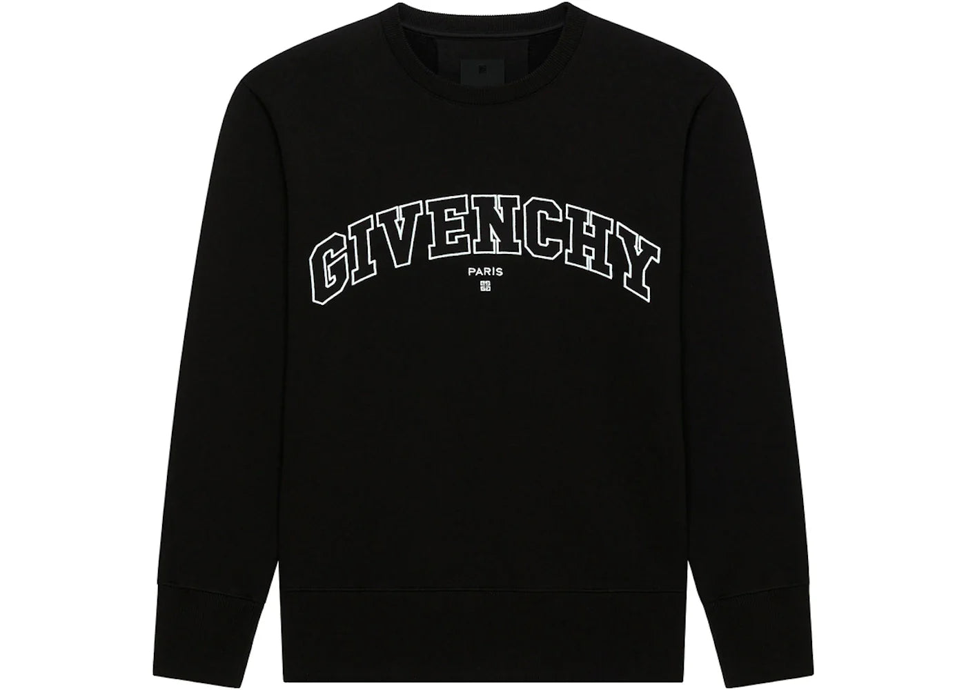Givenchy College Slim Fit Crewneck Sweatshirt Black
