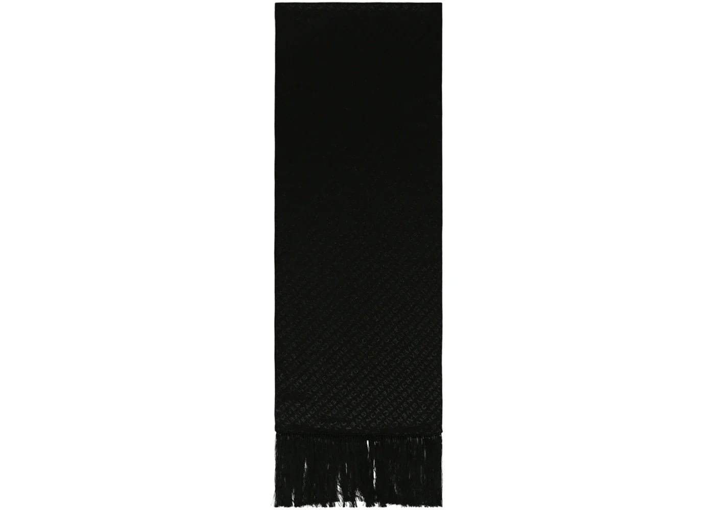 Givenchy Diagonal Logo Evening Scarf Black