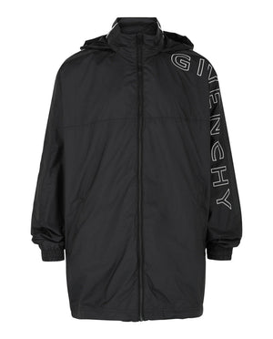 Givenchy Embroidered Logo Windbreaker Black