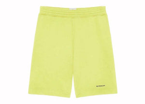 Givenchy Logo Sweatshorts Acid Yellow