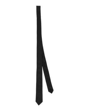 Givenchy Micro Design Silk Tie Black