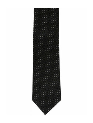 Givenchy Micro Design Silk Tie Black