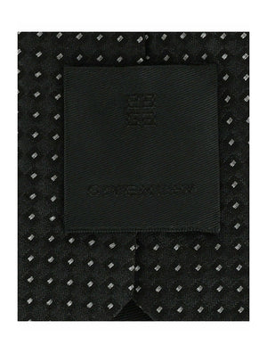 Givenchy Micro Design Silk Tie Black