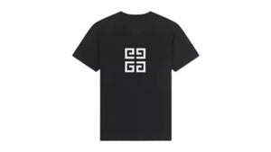 Givenchy Oversized Logo Embroidered T-Shirt Black