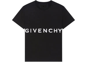 Givenchy Oversized Logo Embroidered T-Shirt Black
