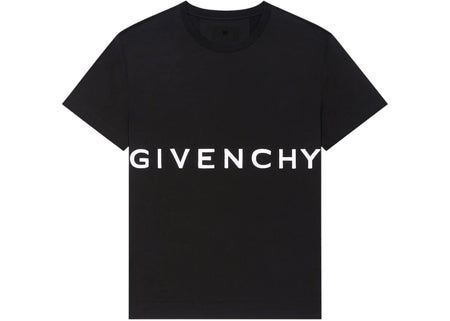 Givenchy Oversized Logo Embroidered T-Shirt Black