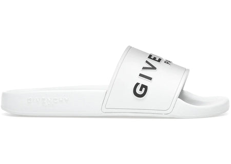 Givenchy Paris Flat Sandals White Black