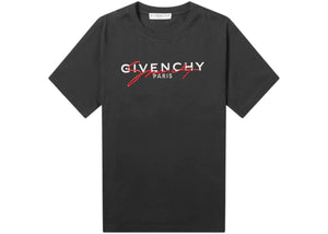 Givenchy Paris Signature Embroidered Logo T-Shirt Black/Red