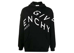 Givenchy Refracted Embroidered Logo Hoodie Black/White