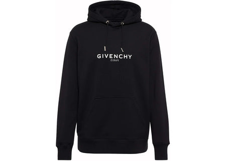 Givenchy Reverse Hoodie in Fleece Black