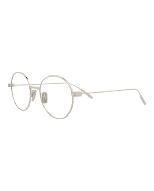 Givenchy Round-Frame Metal Optical Frames Palladium Palladium Transparent (GV50033U-51-016)