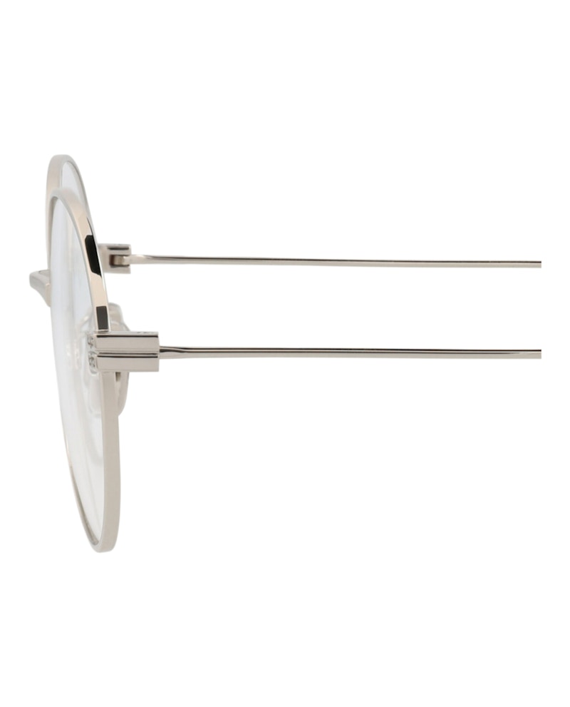 Givenchy Round-Frame Metal Optical Frames Palladium Palladium Transparent (GV50033U-51-016)