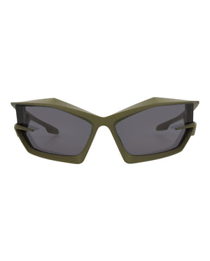 Givenchy Shield-Frame Acetate Sunglasses Green Green Smoke (GV40049I-69-97A)