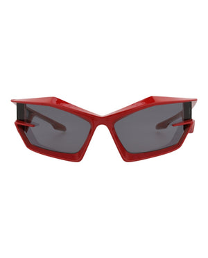 Givenchy Shield-Frame Injection Sunglasses Red Red Smoke (GV40049U-69-66A)