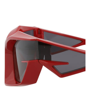 Givenchy Shield-Frame Injection Sunglasses Red Red Smoke (GV40049U-69-66A)