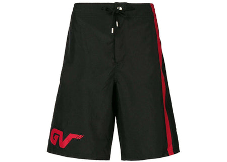 Givenchy Side Stripe Swim Shorts Black/Red