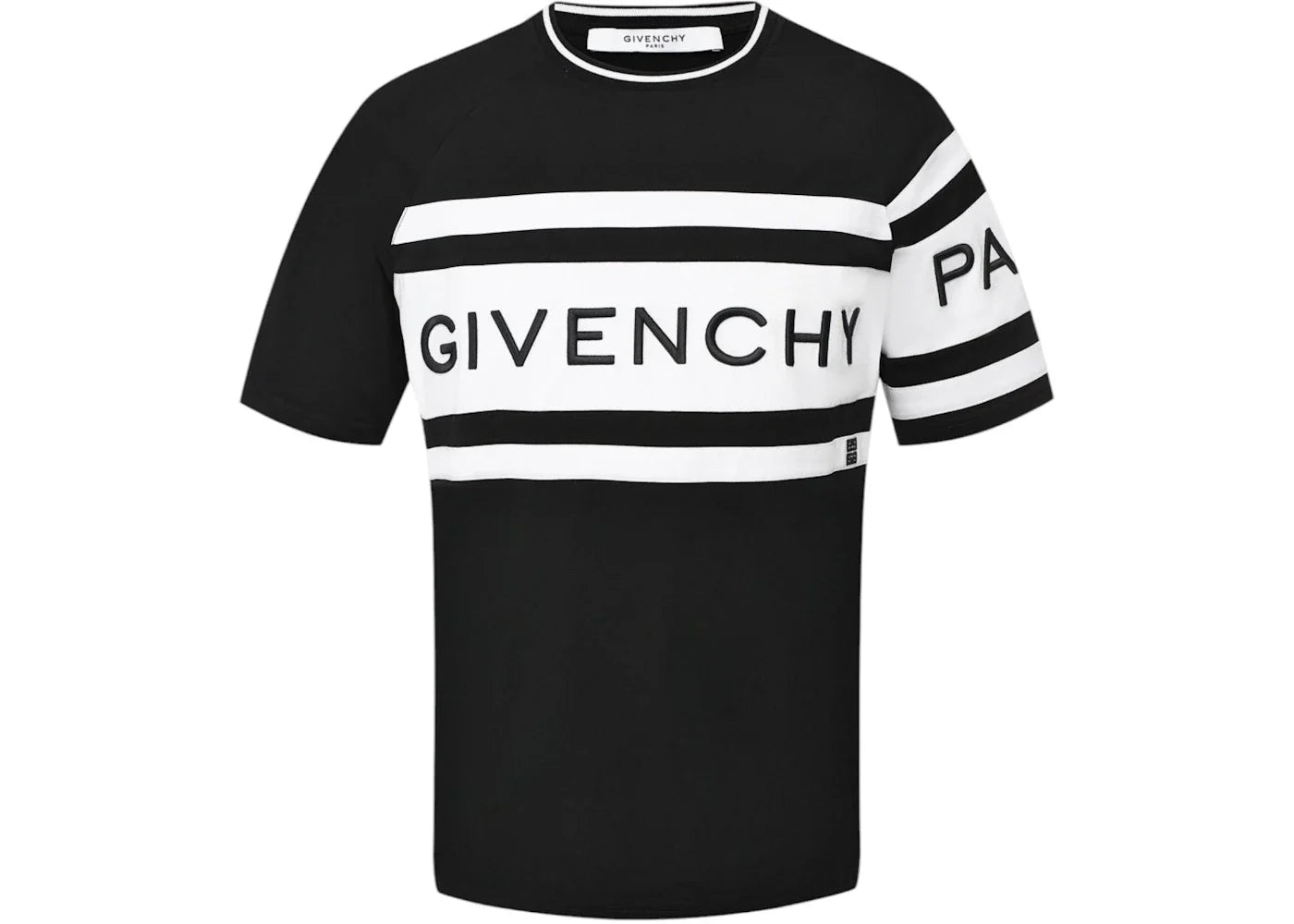 Givenchy Slim Fit Givenchy Band T-Shirt Black