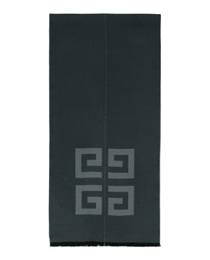 Givenchy Split Oblong Scarf Grey