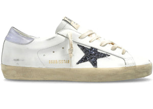 Golden Goose Super-Star White Black Glicine Womens