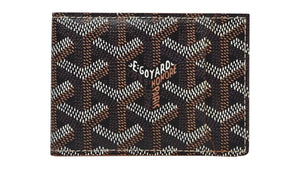 Goyard Slot Wallet Victoire Companion Goyardine Black Tan