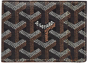 Goyard Slot Wallet Victoire Companion Goyardine Black Tan