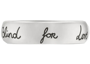 Gucci Blind For Love Ring Silver