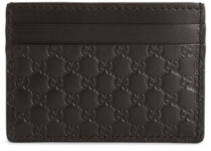 Gucci Card Case Microguccissima Black