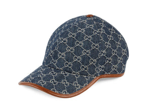 Gucci GG Baseball Cap Blue/Ivory/Brown
