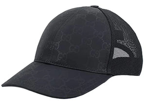 Gucci GG Nylon Baseball Cap Black