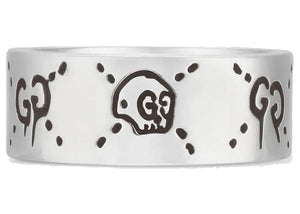Gucci Ghost Skull Ring Silver