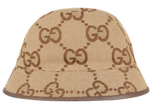 Gucci Jumbo GG Canvas Bucket Hat Camel/Ebony